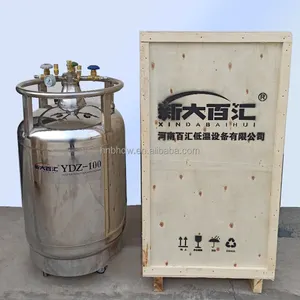 Factory direct wholesale Self pressurized liquid nitrogen storage tank 50/100 liter autoboosting Liquid Nitrogen