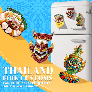 Aimants de réfrigérateur 3D personnalisés avec des créatures mythiques thaïlandaises, amusants, uniques, pratiques, petits ornements, fabricant de marchandises IP - Product Image 2