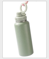 Beauchy flasques à vide de sport à double paroi de 32oz avec logo personnalisé bouteille d'eau isolée en acier inoxydable avec couvercle magnétique