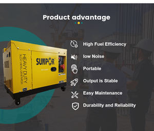 Slient 8.5 9.5 10 11 12 13 Générateurs diesel à double cylindre 14KW pour la restauration de l'alimentation en cas de catastrophe ou d'urgence - Product Image 5
