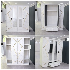Armario de belleza para dormitorio, armario de diseño desmontable de tela duradera, armario de metal, <span class=keywords><strong>Almira</strong></span> de acero, hierro, almirah, armario de Indonesia - Product Image 2