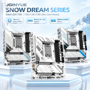 Carte mère JGINYUE <span class=keywords><strong>Z690</strong></span> Z790 LGA1700 DDR4 DDR5 M-<span class=keywords><strong>ATX</strong></span> pour jeux, compatible avec les processeurs de 12e, 13e et 14e génération, jusqu'à 4x M.2 NVMe, LAN 2.5G - Product Image 1