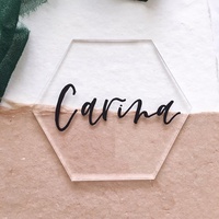 Cartes de Place en Acrylique Transparent - Parfaites pour les Mariages, les Anniversaires, les Numéros de Table, les Noms des Invités, les Panneaux Alimentaires et les Événements Spéciaux