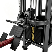 Appareil de musculation commercial multifonctionnel pour tractions assistées, dips et entraînement de force, idéal pour les clubs de fitness et la musculation