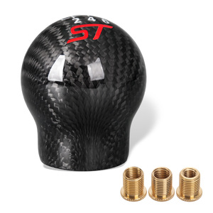 Pommeau de levier de vitesse en fibre de carbone 6 vitesses avec logo ST pour Ford Focus Fiesta, pommeau de vitesse léger pour voiture - Product Image 4