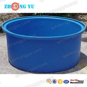 Vòng cá nuôi trồng thủy sản tank, mở Top lớn nhựa hình trụ thức ăn nước máng cho gia súc ngựa bò - Product Image 2
