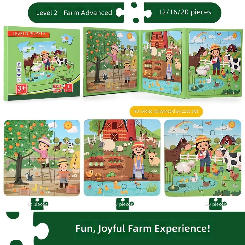 ferme de puzzle magnétique avancée de niveau 2