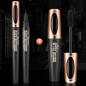 Volume Vegan Eye Lash Enhancer Fiber Mascara Etiqueta privada Fibra 3D Pestañas únicas Crema impermeable Maskara Impermeable 3 años