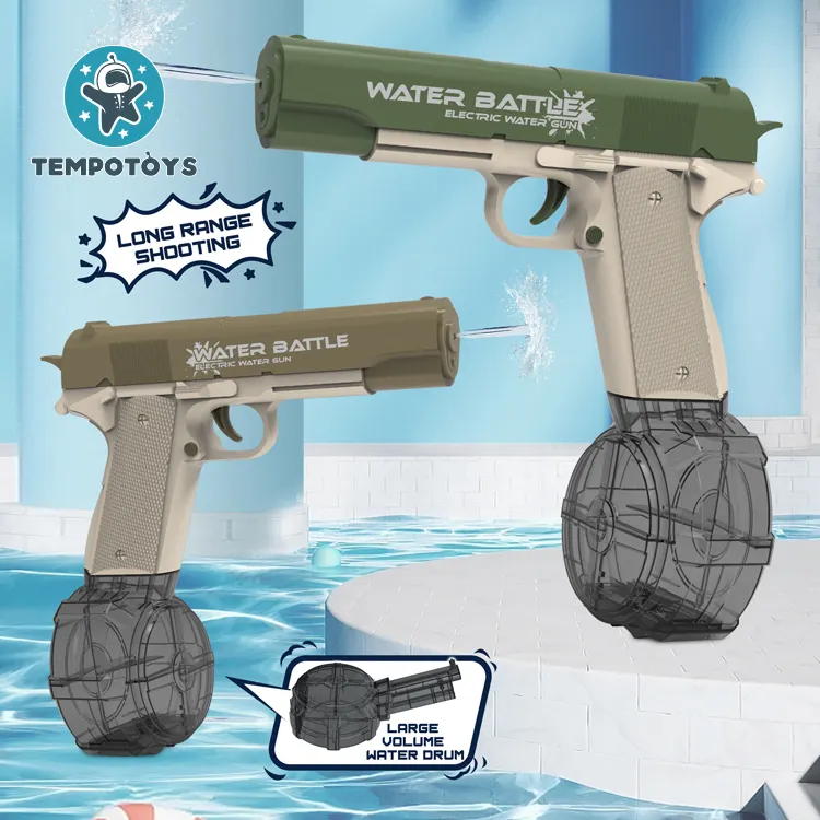 Tempo Toys Pistolet à eau Électrique juguetes Pistolet Pistolet Enfants Jouets 2023 M1911