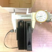 Dissipateur thermique à ailettes empilées tendance, 3 caloducs, ventilateur de refroidissement CPU, hauteur 53 cm, noir, 120 W, universel pour AMD AM4 AM5 Intel LGA1851 1700 115X