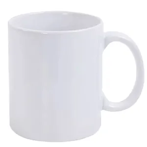 Tazas de subolmação 11oz, canecas de subolmação branca dourada, logotipo personalizado, xícaras impressas de cerâmica chinesa