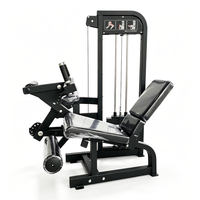 Machine de musculation professionnelle 2-en-1 réglable à charges guidées pour curls et extensions des jambes, en acier, pour entraînement des jambes, équipement de fitness pour centre de musculation et bodybuilding