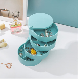 Wholesale Wholesale New Rotating Jewelry <b>Box</b> Four Layers Packaging Accessories - Product Image 4