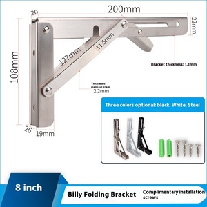 Hot-bán thép không gỉ ráp right angle Bracket hộ gia đình hiện đại hoạt động laminar Bracket tường đồ nội thất phần cứng - Product Image 6