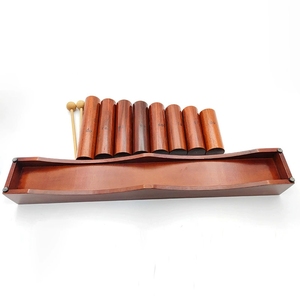 Wholesale 8 Note Graduated Length Wooden Tube With 2 Wood Mallets Orff Percussion Instrument For Kids Early <b>Music</b> Education - Product Image 2
