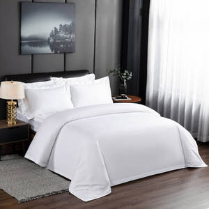Ensemble de literie <span class=keywords><strong>d</strong></span>'hôtel de luxe, coton blanc pur, doux, respirant, durable, pour <span class=keywords><strong>chambre</strong></span> <span class=keywords><strong>d</strong></span>'hôtel - Product Image 1