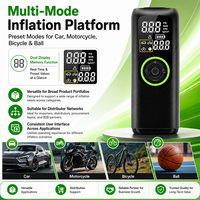 New 20-Cylinder Smart Wireless Tire Inflator Portable Electric Air Pump Digital Display Auto Stop Air Compressor for Car