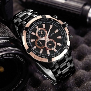 Nouvelle montre chronographe multifonction tendance pour homme, bracelet en acier inoxydable, étanche, montre sport à quartz avec aiguilles lumineuses - Product Image 6