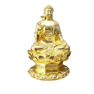 Harga langsung pabrik patung perunggu Buddha patung Buda kuningan duduk patung perunggu khusus