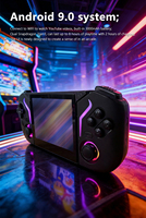Console de jeu portable QBUY X95 Pro, écran 3,5 pouces, Android 9, résolution 640x480, batterie 3000 mAh, WiFi, émulateur de jeux rétro classiques