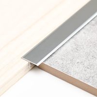 Profilé d'extrusion en aluminium de 1 mm pour design industriel, moulure de bordure en forme de T, étanche et durable pour sols et carrelages de salon