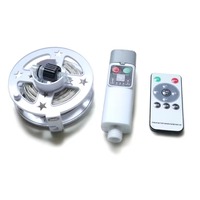 Guirlande lumineuse de camping portable et rétractable, rechargeable, avec télécommande et contrôleur séparé, multicolore, pour patio et Noël