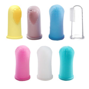 Spazzola per le dita del cane dello spazzolino da denti dell'animale domestico di vendita diretta della fabbrica pulita facile da usare per i piccoli animali domestici - Product Image 1