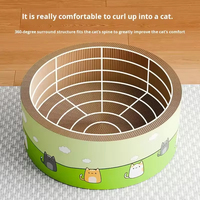 Griffoir et panneau à griffer pour chat Deepen – Résistant à l'usure toutes saisons – Lit pour chat en carton ondulé avec espace intime en forme de trous d'arbre et grand espace