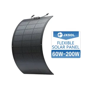 批发价格柔性太阳能电池板黑色60W 70W 80W 90W 100W单色太阳能电池板中国