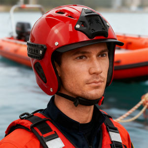 Venta caliente de cara completa Kayak Rafting casco de rescate al aire libre colorido ABS casco de deporte acuático - Product Image 1