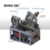 Tour CNC à banc incliné BR150L pour le tournage de précision d'arbres de transmission automobiles longs et de composants de tiges de piston hydrauliques