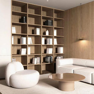 Sistema <span class=keywords><strong>de</strong></span> Estanterías <span class=keywords><strong>de</strong></span> Madera Sólida Expandible y Moderno para Biblioteca, <span class=keywords><strong>con</strong></span> <span class=keywords><strong>Puertas</strong></span> <span class=keywords><strong>de</strong></span> Vidrio, Luces <span class=keywords><strong>de</strong></span> Lectura Integradas y Diseño <span class=keywords><strong>de</strong></span> Piso a Techo - Product Image 2