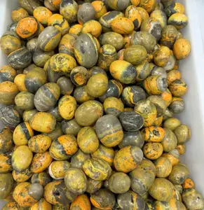 Chất lượng cao tinh thể tự nhiên chữa bệnh đá bán buôn 20-30 mét Vàng bumbles Bee jasper pha lê giảm đá cho món quà