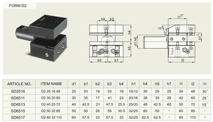 Vdi công cụ chủ sở hữu DIN 69880 D1 nhiều vuông ghế overhead hình thức chuyển công cụ chủ hợp kim thép <span class=keywords><strong>CNC</strong></span> gia công CE ISO chứng nhận - Product Image 2