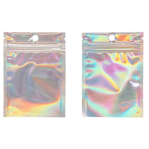ถุงซิปล็อคสีรุ้งพิมพ์โลโก้ตามสั่ง ปิดผนึก 3 ด้าน สำหรับใส่เครื่องประดับ ถุงโฮโลแกรม - Product Image 4