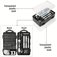 Kit d'outils de réparation multifonction 115-en-1 en acier au carbone pour téléphones portables et usage domestique – Manuels et robustes