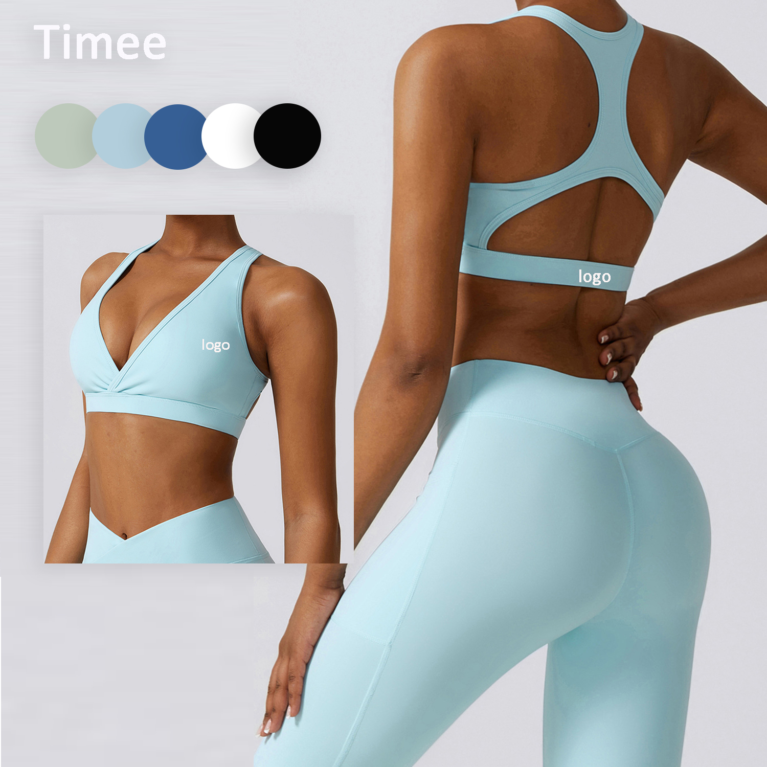 2023 Workout Sports Bra Activewear Bras Girls Plus Size Women Underwear Cross Back Sport Green Fitness Yoga Bra
