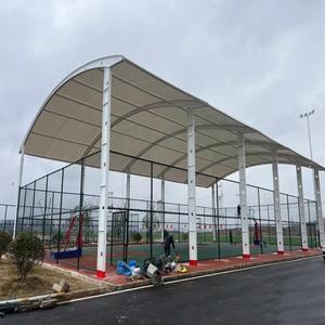 Cubierta de Membrana con Estructura de Acero para Cancha de Baloncesto, Cubierta Tensada para Estadio, Estructuras Tensadas, Techo de Sombra para Patio Escolar - Product Image 3