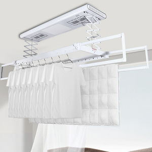 Séchoir à linge motorisé pliable intelligent à LED avec télécommande, réglable et chauffant, pour salle de bain et balcon - Product Image 6