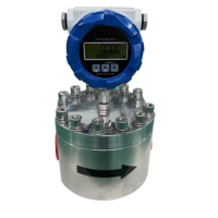 Medidor de Flujo de Líquido de Agua y Combustible Diésel de Alta Presión, Acero Inoxidable SS304 SS316L, Micro Engranaje, Pantalla LCD Digital, DN40 6.3MPa