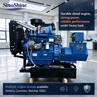 Generator Diesel Weichai 20KW Tipe Terbuka Silent 3 Fasa Konsumsi Bahan Bakar Rendah Daya Utama untuk Pertambangan dan Lokasi Konstruksi