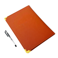 Portafolio para Currículum, Organizador de Entrevistas, Bloc de Escritura A4, Portadocumentos de Cuero PU, Portafolio con Tarjetero