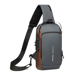 Oferta Especial: Riñonera de Hombre Estilo Motociclista con Cierre de Combinación Antirrobo, Multifuncional, para Pecho y Cintura, para Ocio - Product Image 4