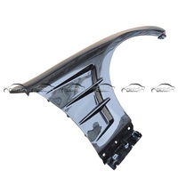 Ailes arrière latérales en fibre de carbone style H2, noir carbone, finition polie haute brillance, tissage sergé 3x3 pour Hyundai Genesis Coupé 2009-2016