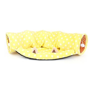 Cat <b>Dog</b> Tunnel <b>Bed</b> With Cushion Tube Toys Plush Large Diameter Longer Crinkle Collapsible Lurvig Cat Tunnel Cama Para Gato - Product Image 5