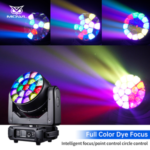 Mowl 19x40 RGBW 4in1 19x40W b-mắt ong lớn mắt DMX512 Zoom rửa <span class=keywords><strong>LED</strong></span> di chuyển đầu ánh sáng cho sân khấu thanh buổi hòa nhạc - Product Image 3