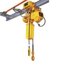 Palans à chaîne électriques silencieux et à fonctionnement stable de 1 tonne avec chariot électrique pour chantier de construction
