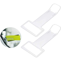 Porte-billet de pare-brise de voiture transparent Clip de support de billet de stationnement de voiture auto-adhésif avec Logo d'impression personnalisé