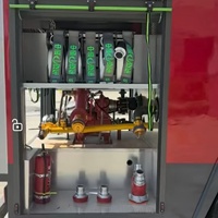 Camion de pompiers compact Isuzu ELF à double cabine, adapté aux routes étroites, pour les secours municipaux ruraux, à vendre