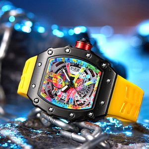 <span class=keywords><strong>Reloj</strong></span> <span class=keywords><strong>de</strong></span> Lujo para Hombre <span class=keywords><strong>de</strong></span> Marca Suiza <span class=keywords><strong>de</strong></span> <span class=keywords><strong>Alta</strong></span> <span class=keywords><strong>Gama</strong></span>, Impermeable, Estilo Mecánico Transfronterizo, <span class=keywords><strong>Reloj</strong></span> <span class=keywords><strong>de</strong></span> Cuarzo con Encanto <span class=keywords><strong>de</strong></span> Grafiti y Aleación - Product Image 6